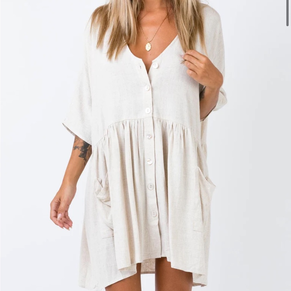 Princess Polly Sandy Mini Dress in BLACK size s/m
